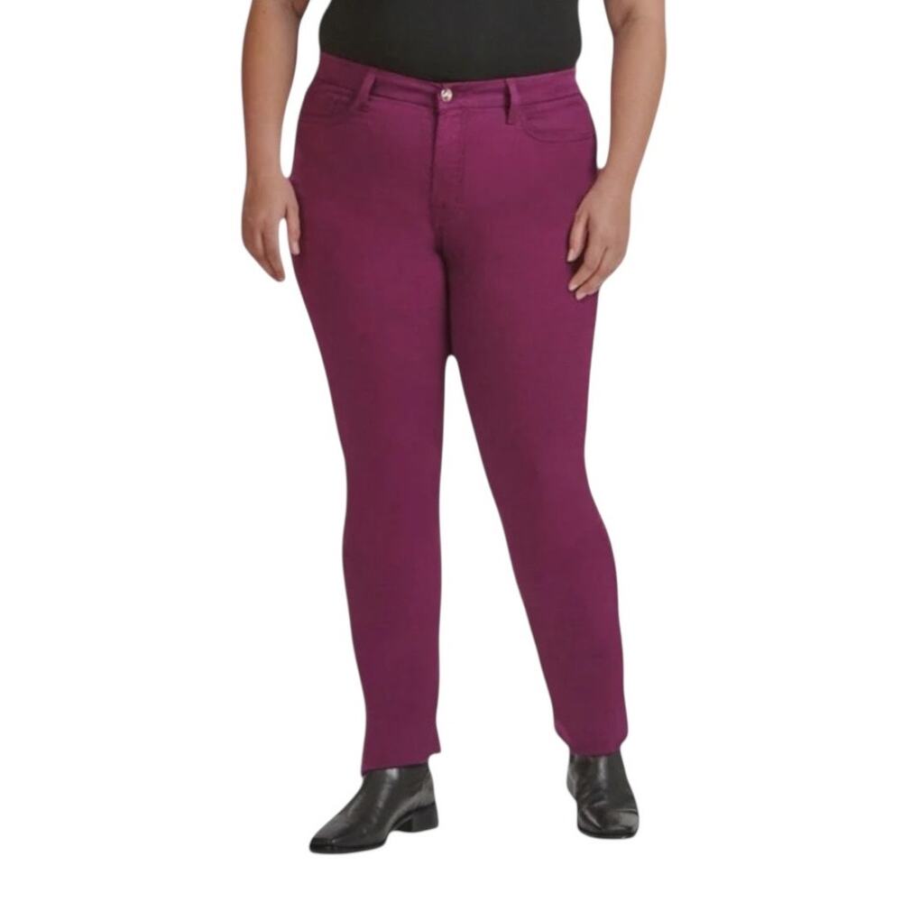 Jen7 Jeans straight leg denim purple size 22